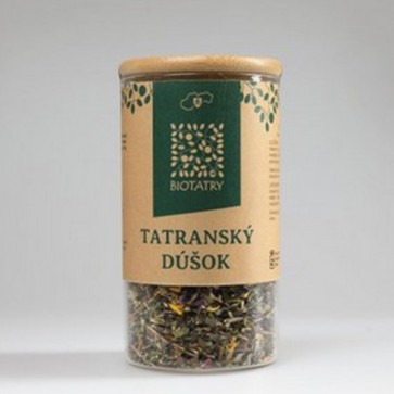 40g sypanej herbaty "TATRANSKÝ DÚŠOK" w eleganckim słoiku