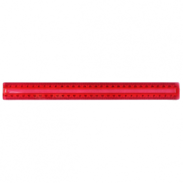 Sakota plastic ruler 30cm red