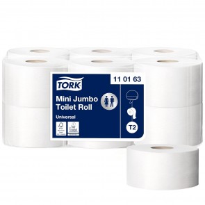 Tork papier toaletowy mini jumbo Advanced, 1-warstwowy, 12 szt