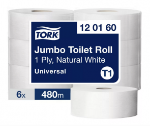 Tork papier toaletowy jumbo Universal, 1-warstwowy, 6 szt.