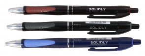 Automatyczny długopis Solidly, etui 4 kolorów, 