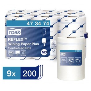 Tork Reflex™ czyściwo papierowe do średnich zabrudzeń, 9 szt.
