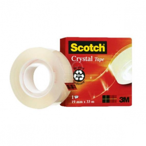 3m 600 Scotch Tape 3/4''x36y Crystal Clr