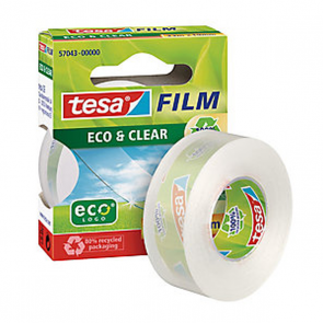 Tesa 57043 Eco&Clear Adhes Tape 19x33m